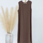 Elegant Women’s Islamic Inner Slip Dress | Premium Fabric, Sleeveless Crew Neck