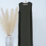 Elegant Women’s Islamic Inner Slip Dress | Premium Fabric, Sleeveless Crew Neck