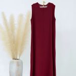 Elegant Women’s Islamic Inner Slip Dress | Premium Fabric, Sleeveless Crew Neck