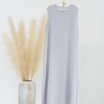 Elegant Women’s Islamic Inner Slip Dress | Premium Fabric, Sleeveless Crew Neck
