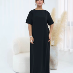Elegant Women’s Islamic Inner Slip Dress | Premium Fabric, Half Sleeve Crew Neck