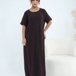 Elegant Women’s Islamic Inner Slip Dress | Premium Fabric, Half Sleeve Crew Neck