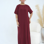 Elegant Women’s Islamic Inner Slip Dress | Premium Fabric, Half Sleeve Crew Neck