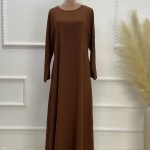 Elegant Women’s Islamic Inner Slip Dress | Premium Fabric, Full Sleeve Crew Neck