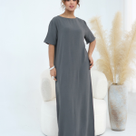 Elegant Women’s Islamic Inner Slip Dress | Premium Fabric, Half Sleeve Crew Neck