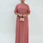 Elegant Women’s Islamic Inner Slip Dress | Premium Fabric, Half Sleeve Crew Neck