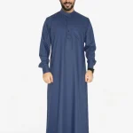 Neuness Essentials Black Saudi Kandora for Men