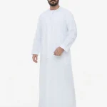 Neuness Exclusive White Emirati Kandora for Men