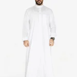 Neuness Exclusive White Saudi Kandora for Men
