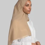 Neuness Dujalil Chiffon Hijab- Nude