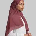 Neuness Dujalil Chiffon Hijab- Rosewood